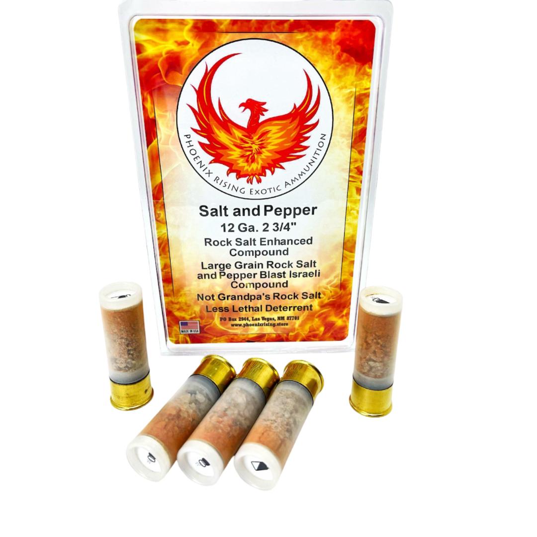 enix Rising 12 Gauge 2 3/4 Inch Rock Salt And Pepper Non-Lethal Shotgun 25 Rounds Ammo