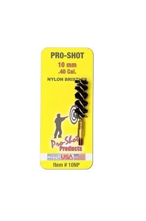 Pro-Shot Nylon Pistol Bore Brush with Brass Core .40 cal/10mm