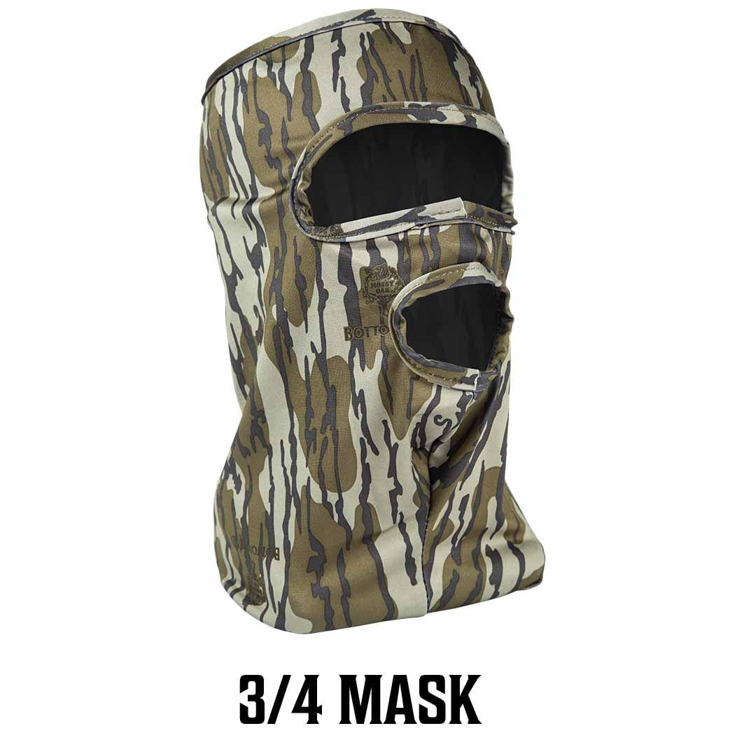Primos Stretch Fit Mask - Mossy Oak Bottomland 3/4-img-0