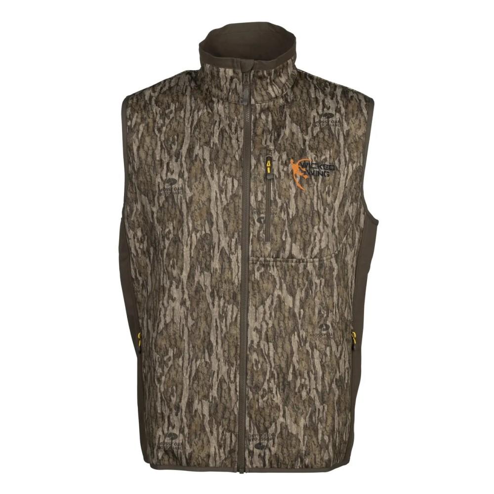 Browning 3050421901 Field Pro Vest Mossy Oak Bottomland S, Windproof, Water-Resistant