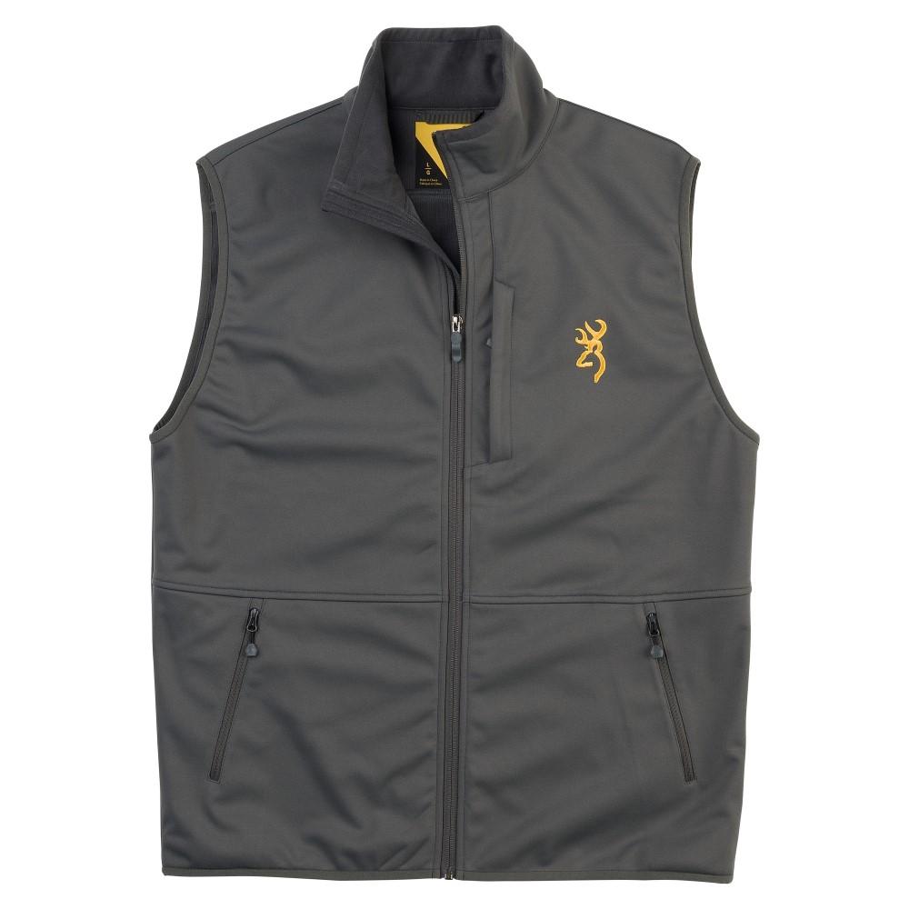 Browning Soft Shell Vest - Windproof, Water-Resistant, Fleece Lining-img-0