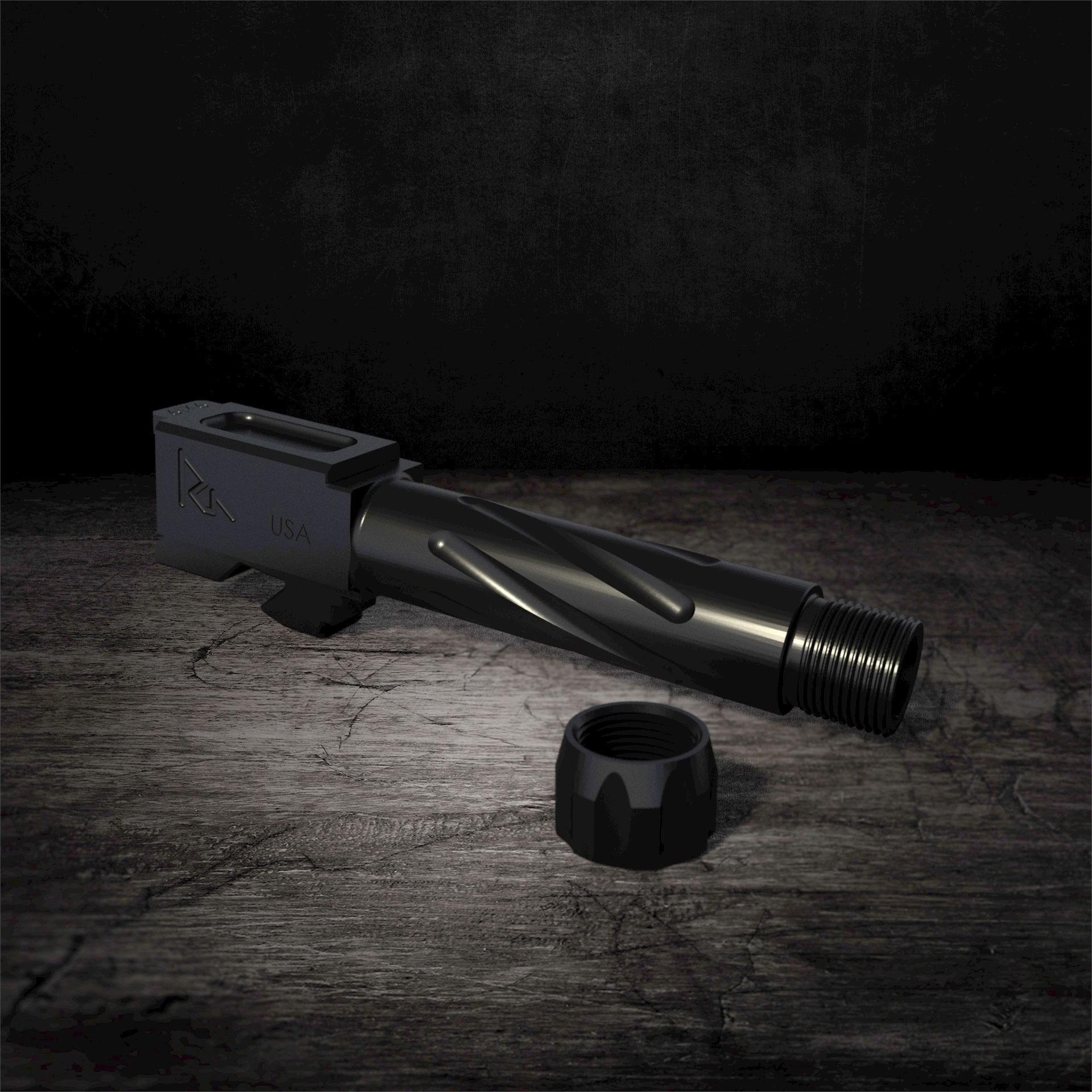 Rival Arms Barrel for Glock Model 26 GEN3/4 Twist Threaded Black-img-1