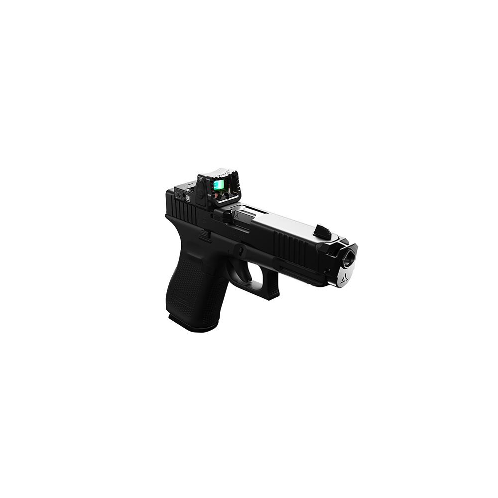Radian Weapons Guardian+Six Combo Optic Guard & BackUp Iron Sights for Glock MOS Trijicon RMR Black