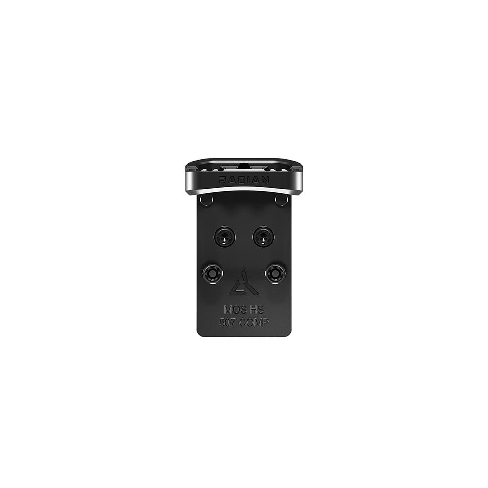 Radian Weapons Guardian+Six Combo Optic Guard & BackUp Iron Sights for Glock MOS Holosun 407/507 Black