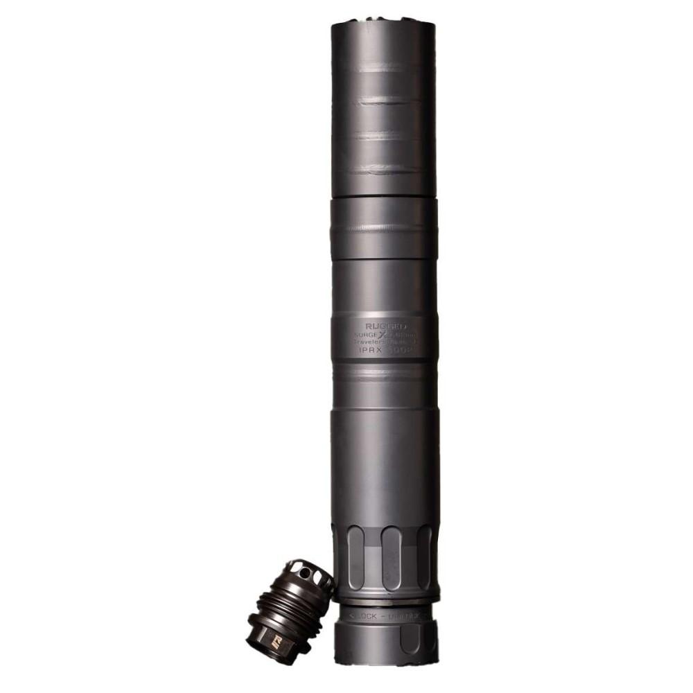 Rugged Suppressor SurgeX Suppressor 7.62mm Universal Threads 1.375x24 Black with M3 Brake 30 Caliber | 7.62mm