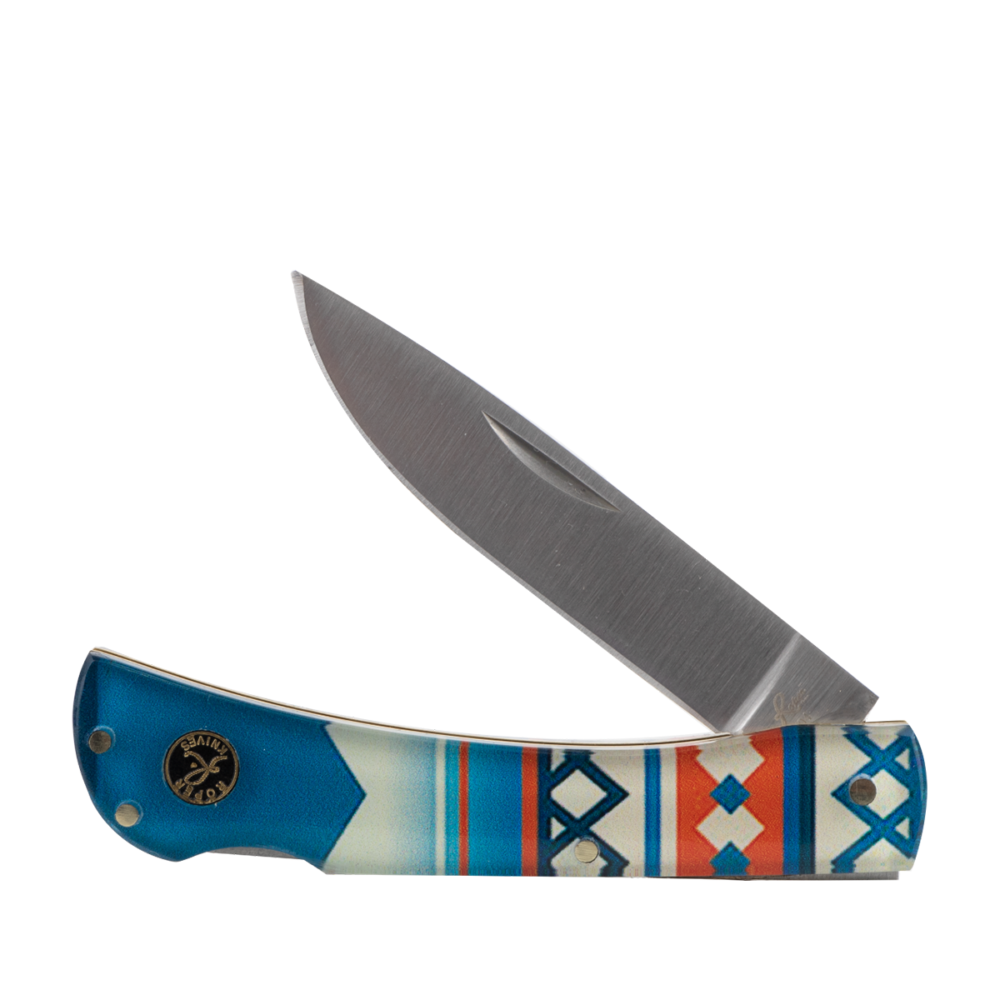 ABKT Roper Tumble Weed Sunset Series Folding Knife 3 Drop Point Blade