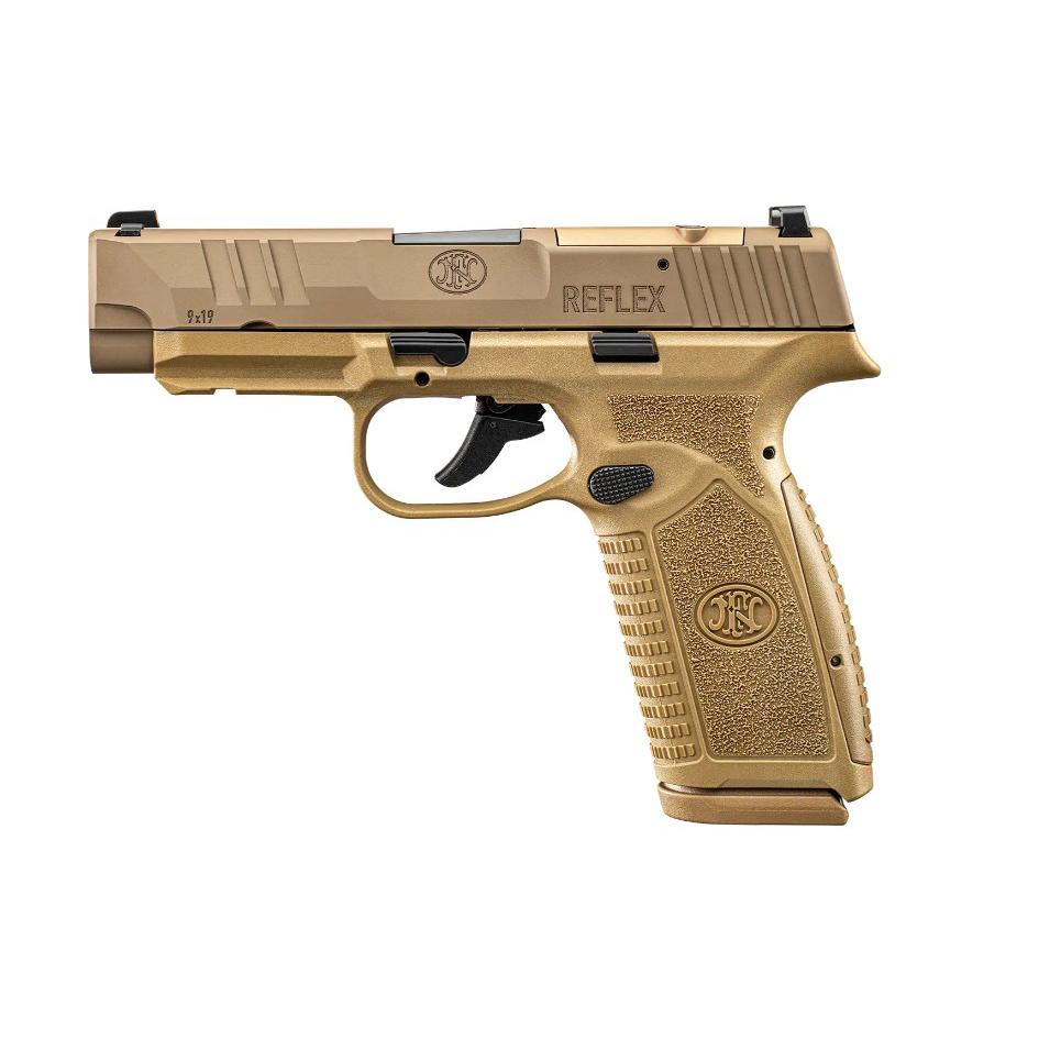 FN USA FN Reflex XL MRD Handgun 9mm Luger 10rd Magazines(2) 3.8" Barrel FDE No Manual Safety