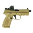 FN 509 TACTICAL W/ HOLOSUN HS407C FDE 9MM 4.5" 1-15RD 1-24RD