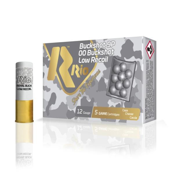 Rio Royal Buck Low Recoil 12 ga 2 3/4" #00 1200 fps 5/ct