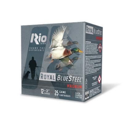 Rio Royal BlueSteel Magnum High Velocity Shotshell 12ga 3 1-1/5oz 1450 fps #4 25/ct
