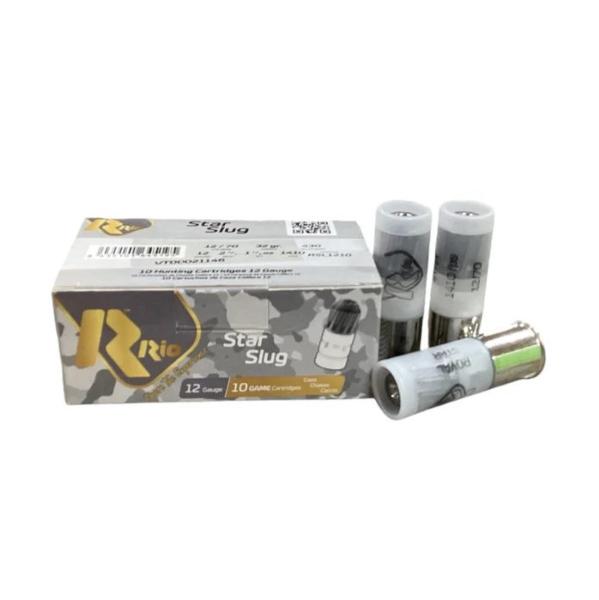 Rio Star Shotshell 12ga 2-3/4" 1-1/8oz 1410 fps Slug 10/ct