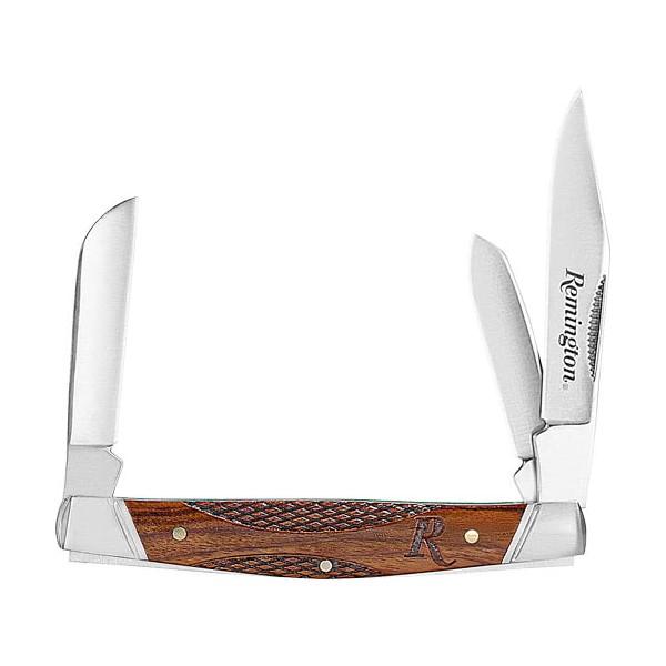 Remington Woodland Stockman Folder Knife 3.5" Blade Wood-img-1