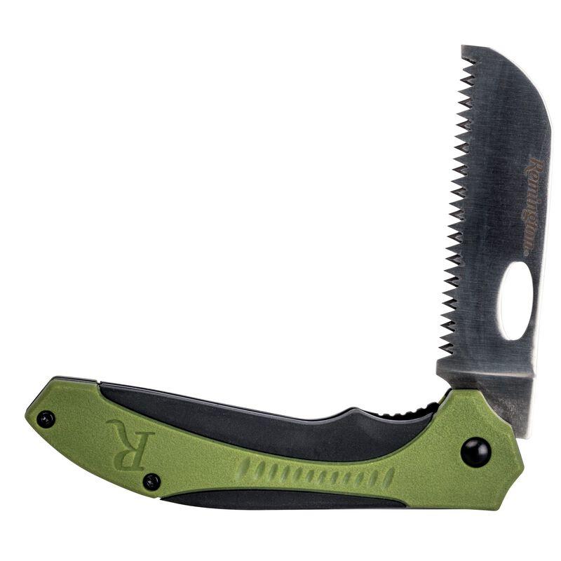 Remington Sportsman Folding Knife Saw Blade Green and Black-img-1