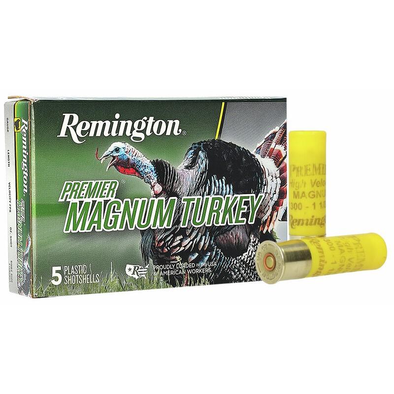 Remington Ammunition 20119 Premier Magnum Turkey High Velocity 20 Gauge 3" 1 1/8 oz 1300 fps 5 Shot 5 Bx/20 Cs