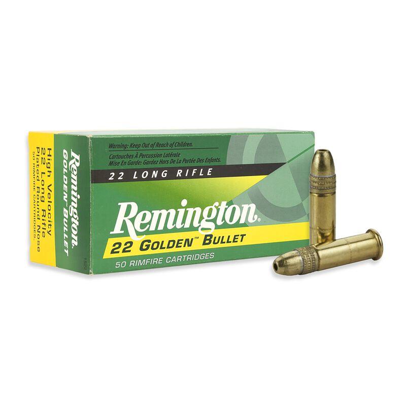 Remington Golden Bullet Rimfire Ammunition .22 LR 36 gr CPHP 1225 fps-img-0