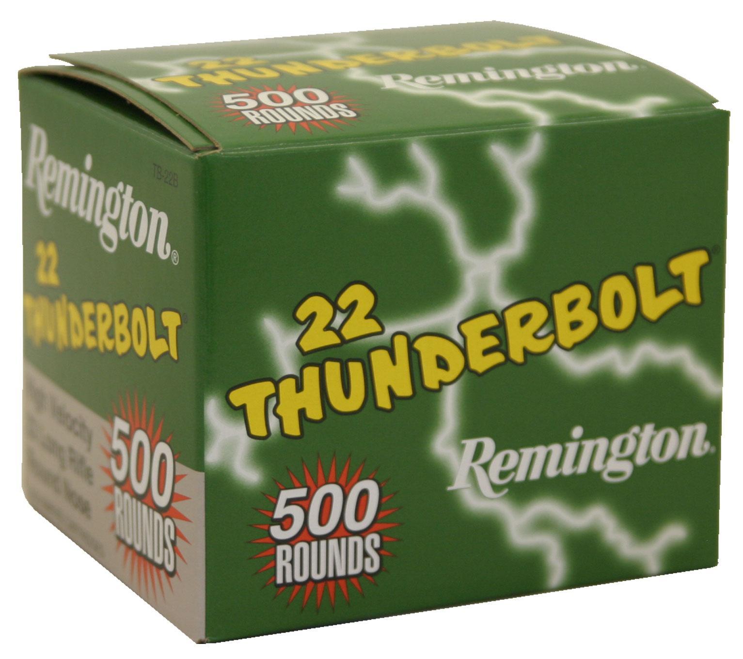 Remington .22 Thunderbolt Rimfire Ammunition .22 LR 40 gr RN 1255 fps-img-0