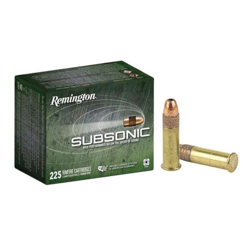 Remington Arms Ammunition 21249 Subsonic Rimfire 22LR 40gr Hollow Point 225
