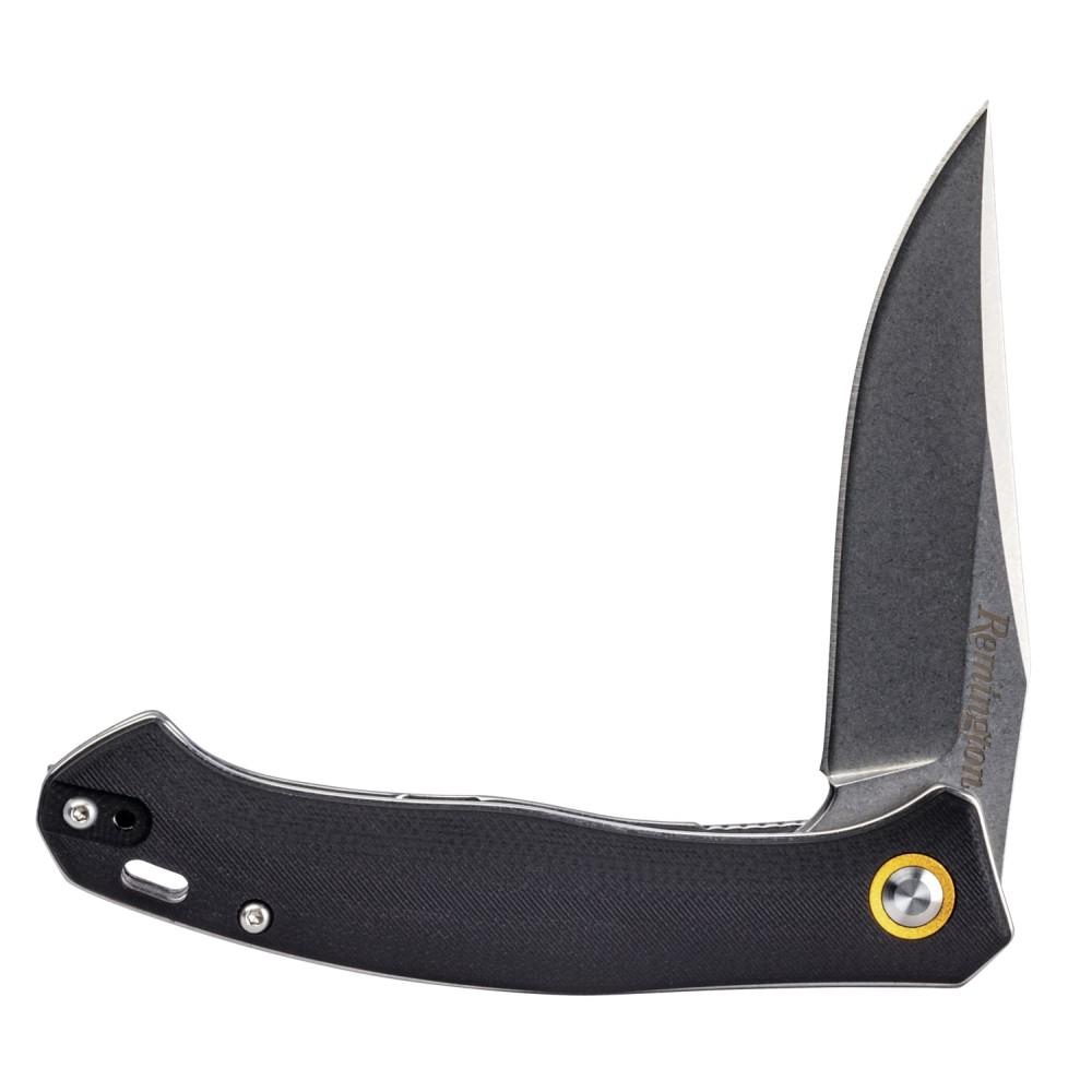 Remington EDC Liner Lock Folding Knife 4-1/2" Clip Point Blade Black-img-1