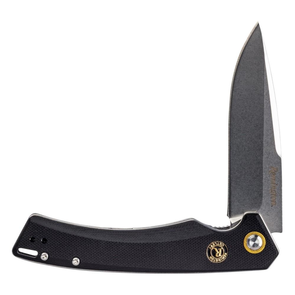 Remington EDC Liner Lock Folding Knife 4-3/4" Drop Point Blade Black-img-1