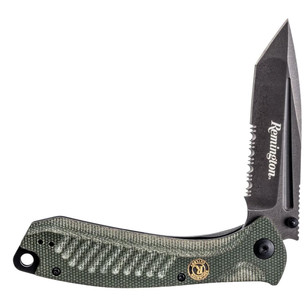 Remington EDC Liner Lock Folding Knife 5" Tanto Blade Green-img-1