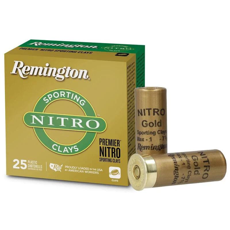 Remington Premier Nitro Sporting Clays Shotshells 12ga 2-3/4 7/8oz 1325 fps #7.5 25/ct