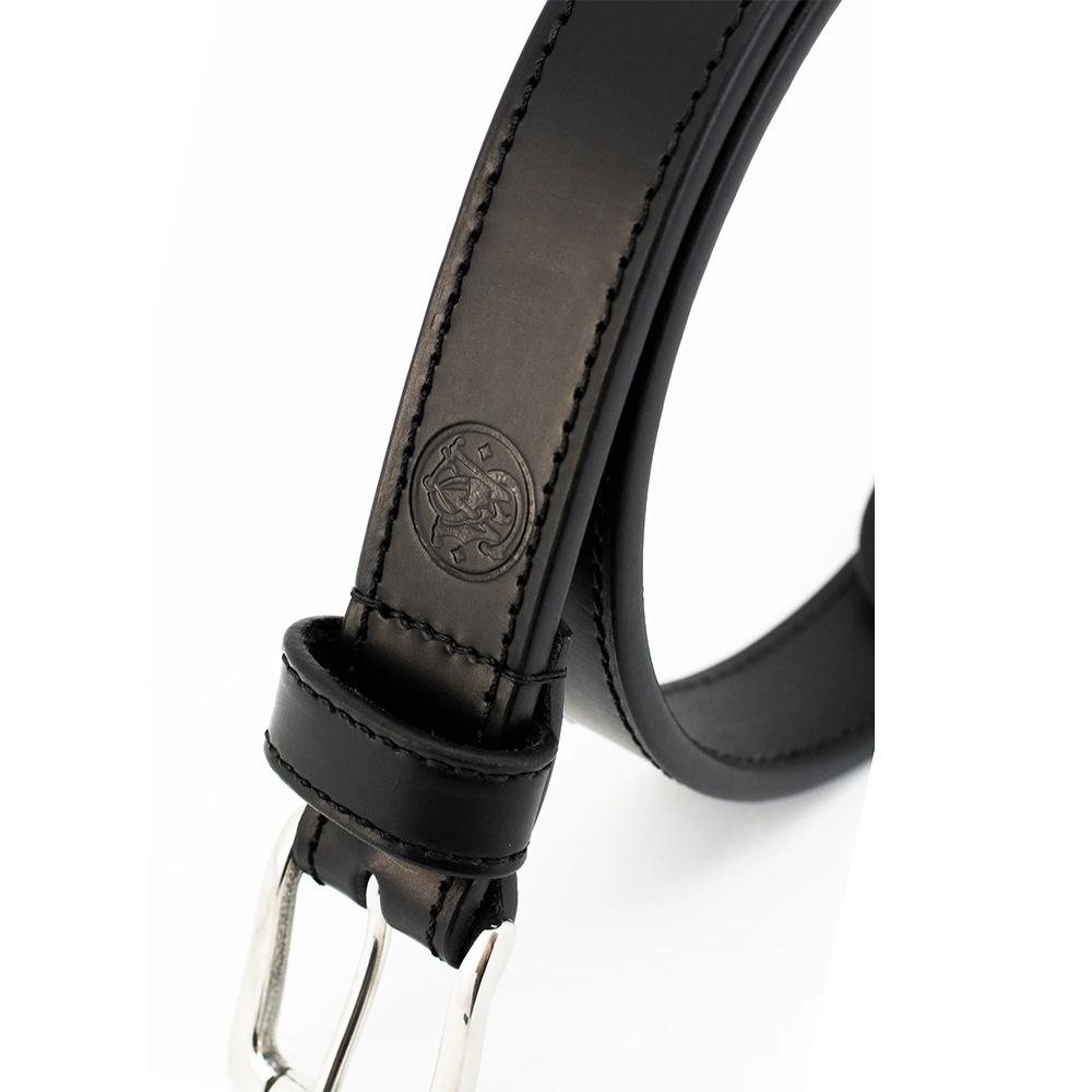 Cameleon S&W Adjustable Black Leather EDC Belt 46-48 Inches - Rugged Suppressors