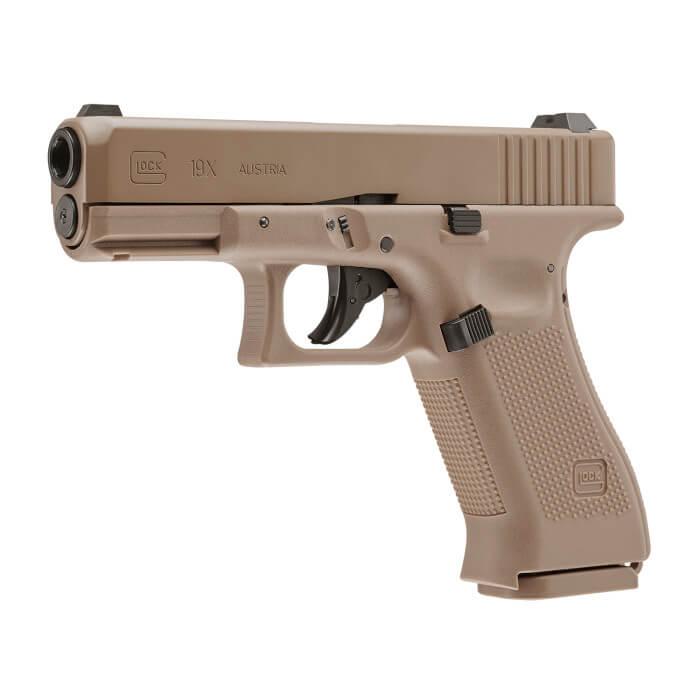 Umarex Glock 19x Gen5 Airgun Pistol - Coyote 18-Shot Tan .177 BB
