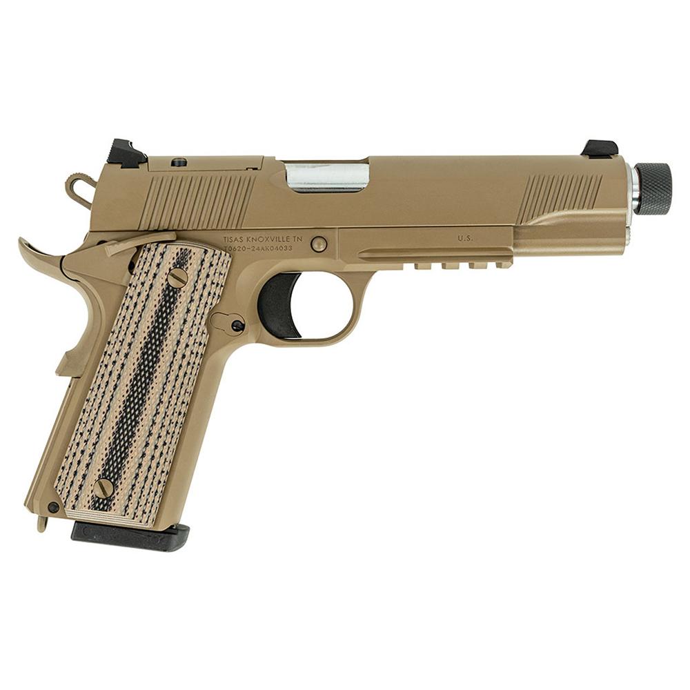 TISAS 1911 Raider 45ACP 5in 8rd Threaded FDE Single Action Pistol 10100565
