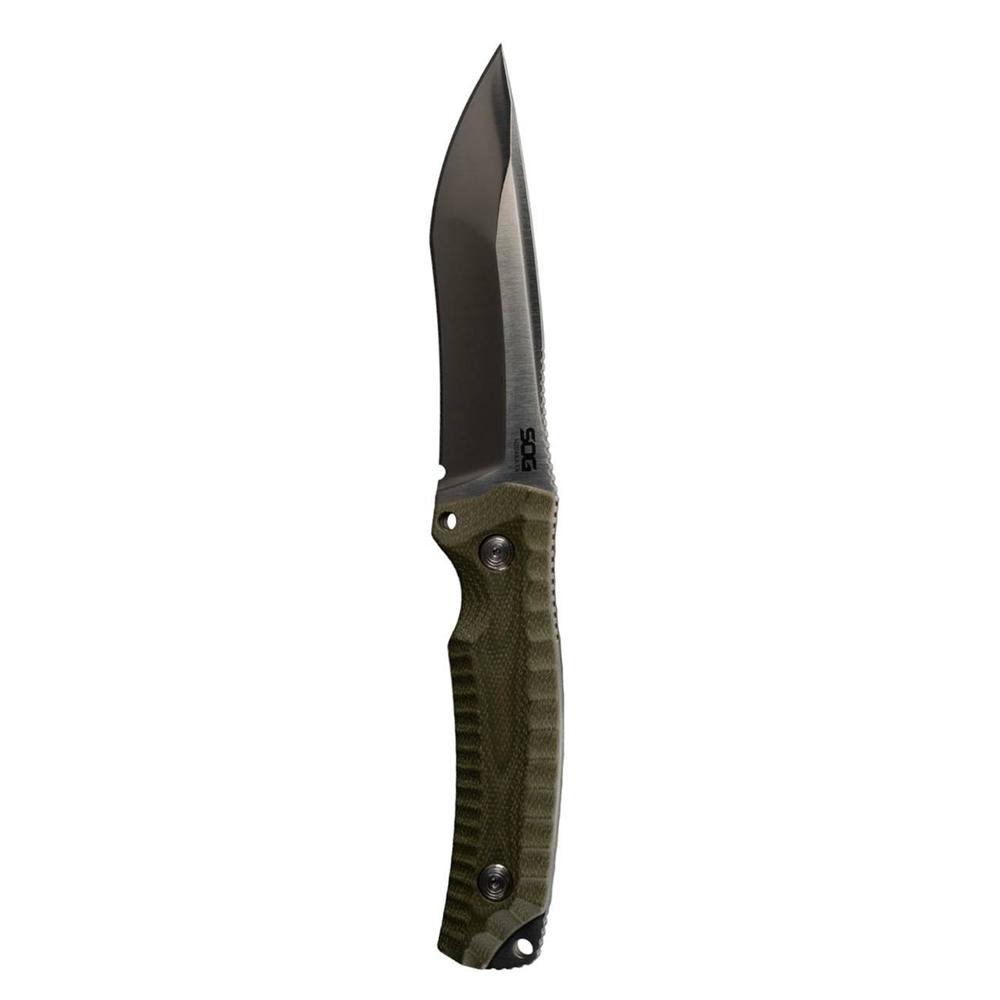 SOG Knives Hidaka FX Fixed Knife 4-4/5 Drop Point Blade Green Box