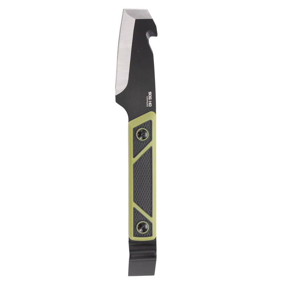 SOG Knives Compound Tac-Pry Fixed Knife 4 Pry Bar Blade Green Black