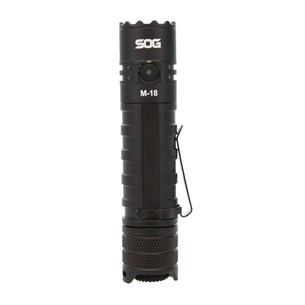 SOG M-18 Flashlight SOG-59-65-04-57 1900 Lumens USB-C Black Aluminum