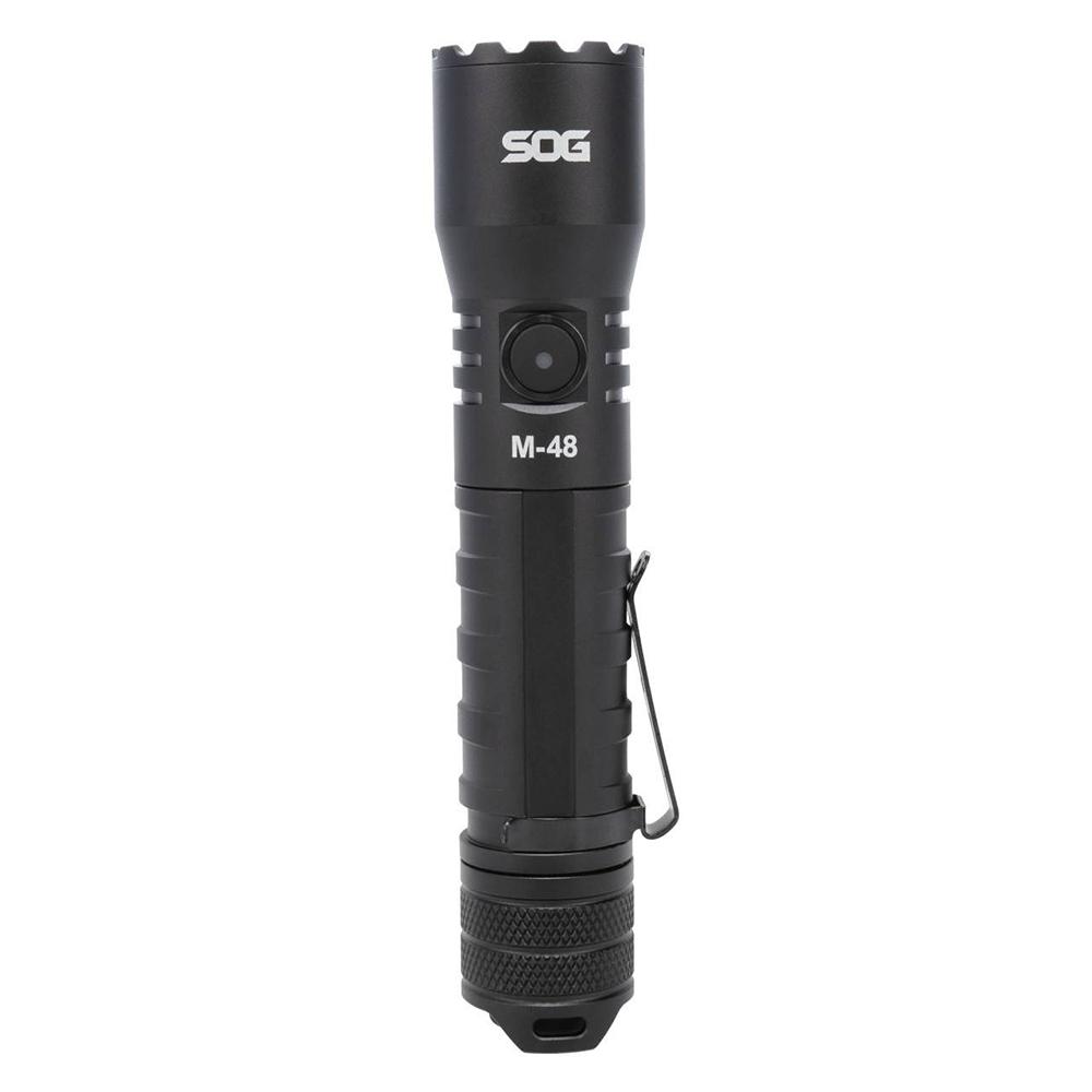 SOG M-48 Flashlight SOG-59-65-07-57 2500 Lumens Black USB-C Rechargeable