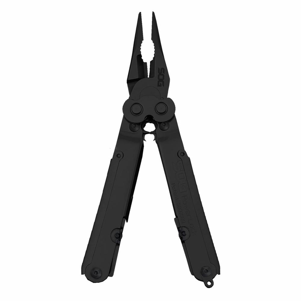 SOG Powerlock Scissors Black Multi-Tool with Nylon Pouch
