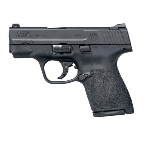 S&W M&P40 Shield M2.0 .40 S&W Handgun 6&7rd Magazines White Dot Sights