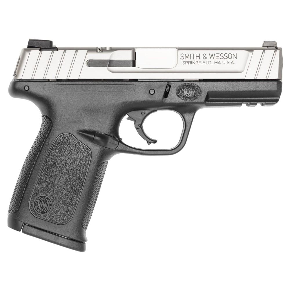 Smith & Wesson SD40 VE .40 S&W Handgun 10rd Magazine 4" Barrel Black Silver Slide CA Compliant USED