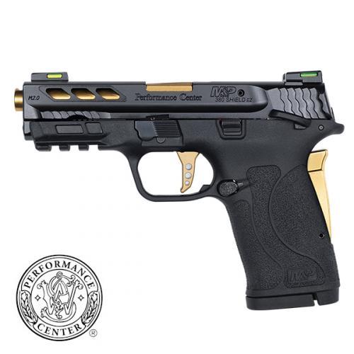 Smith & Wesson S&W Performance Center M&P 380 SHIELD EZ M2.0 Handgun .380 Auto 8rd Magazine 3.8" Gold Ported Barrel