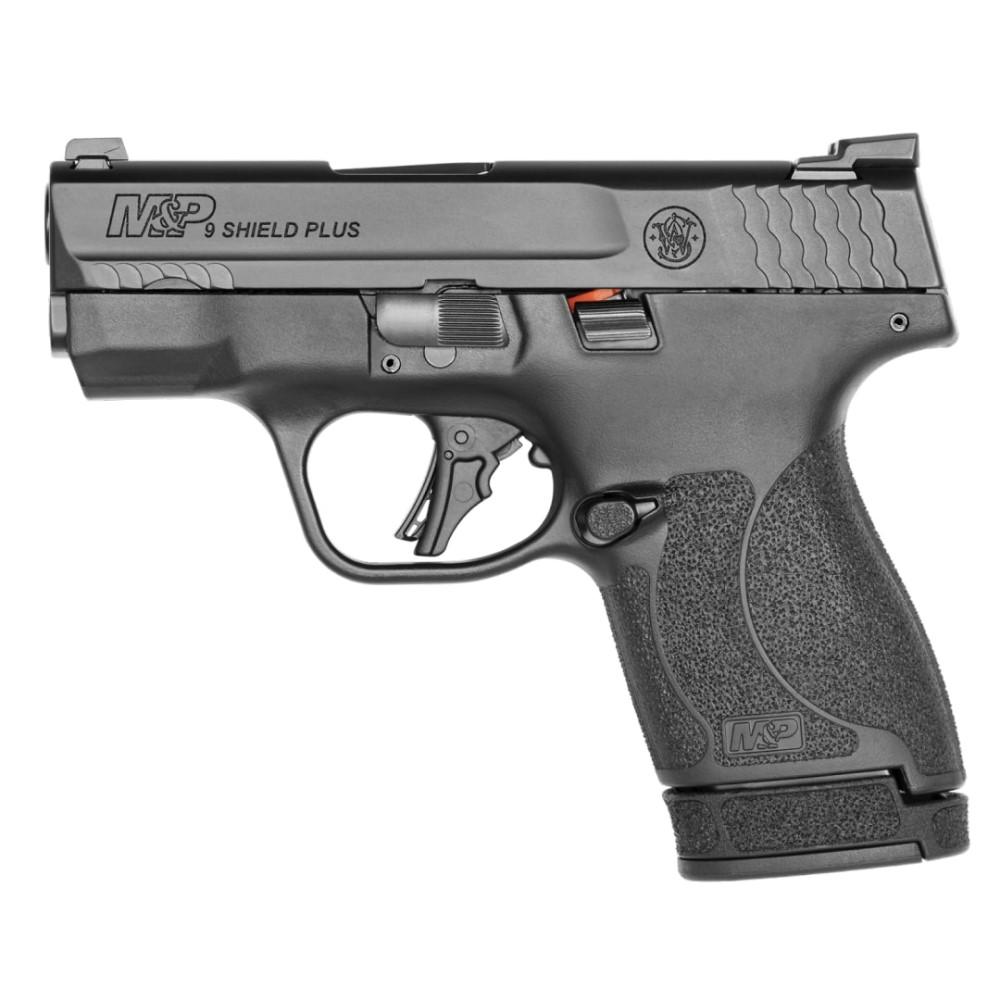 Smith & Wesson S&W M&P9 Shield Plus Night Sights Handgun 9mm Luger 10rd & 13rd Magazines (2) 3.1" Barrel No Manual…