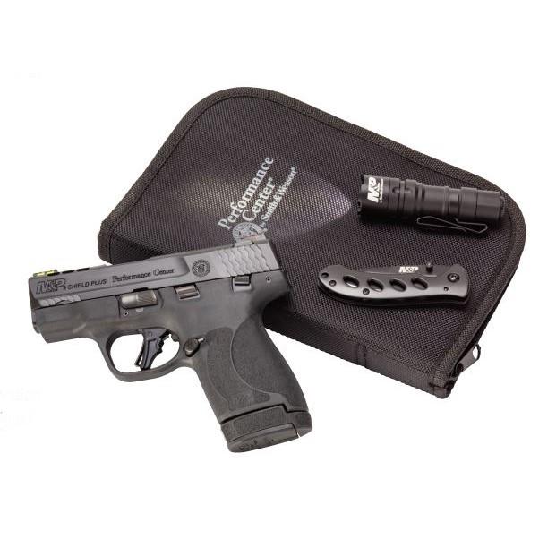 S&W Performance Center M&P 9 Shield Plus 9mm 13&10rd Magazine 4 Ported Barrel Black-USED