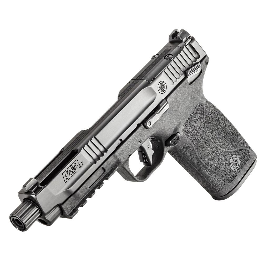 Smith & Wesson M&P 5.7 OR Handgun 5.7x28mm 22rd Magazines (2) 5" Threaded Barrel Thumb Safety Black view 3