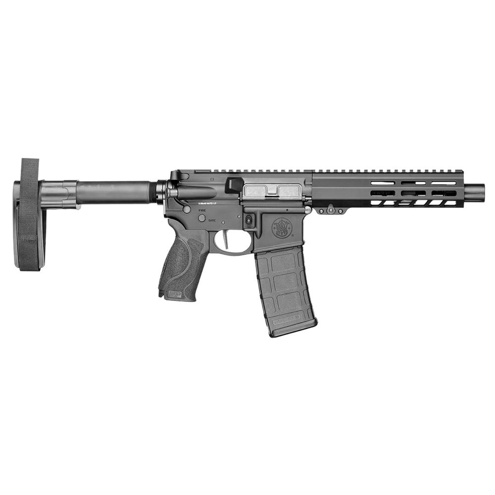 Smith & Wesson S&W M&P 15 Pistol w/Arm Brace 5.56mm NATO 30rd Magazine 7.5" Barrel Flat Trigger Black