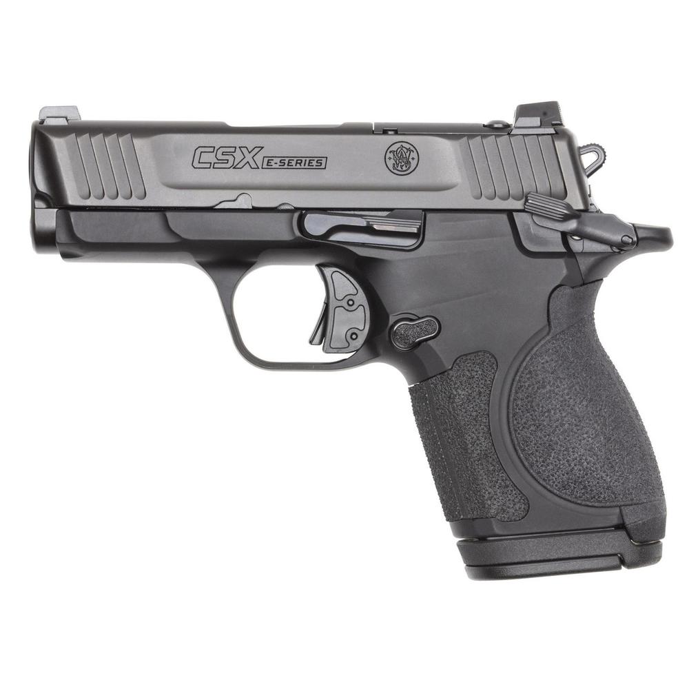 Smith & Wesson S&W CSX E-Series Handgun 9mm Luger 10(1)/12(1)/17(1)rd Magazines 3.1" Barrel Thumb Safety Black Slide