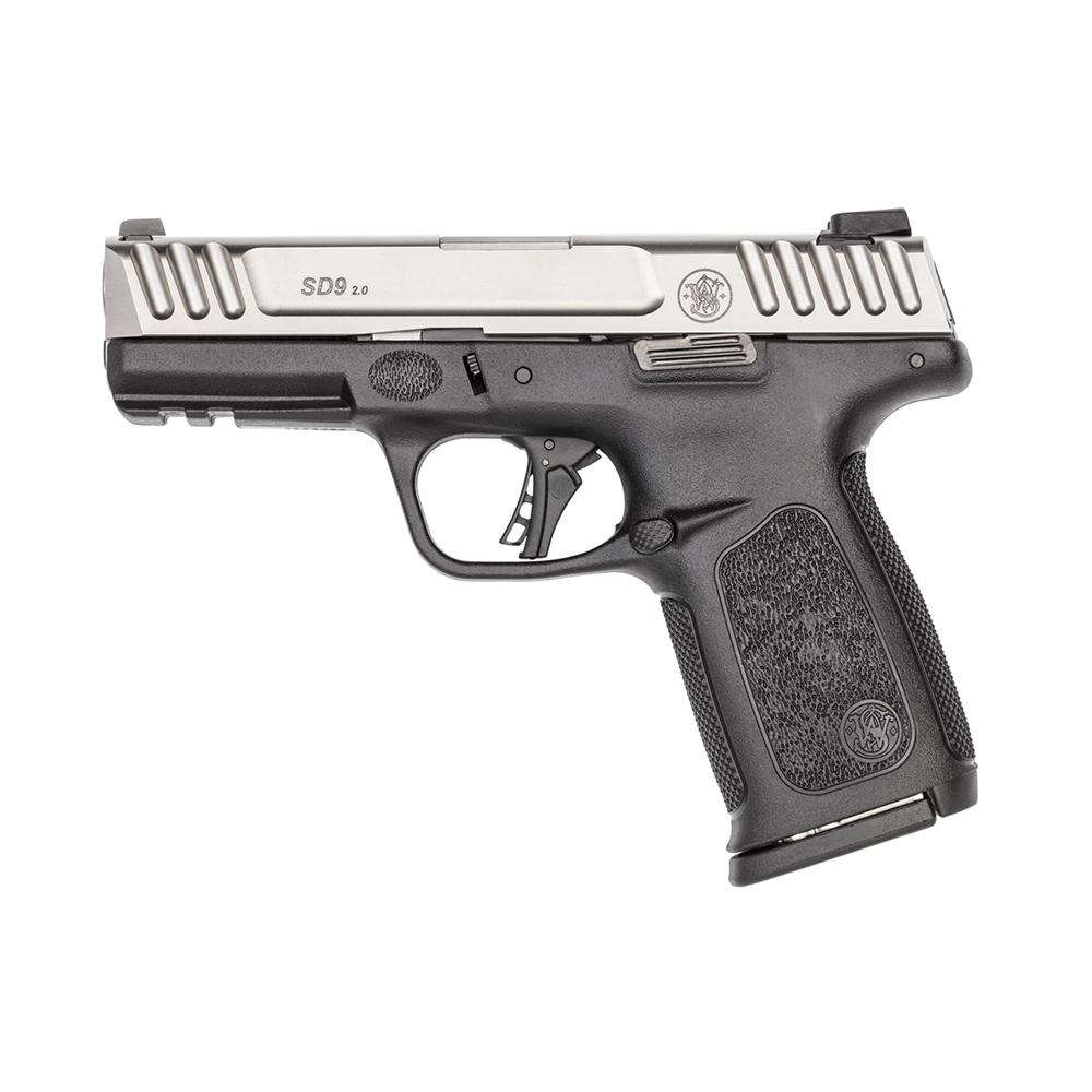 Smith & Wesson S&W SD9 2.0 Handgun 9mm Luger 16rd Magazine(1) 4" Barrel White Dot Sights No Thumb Safety 2-Tone