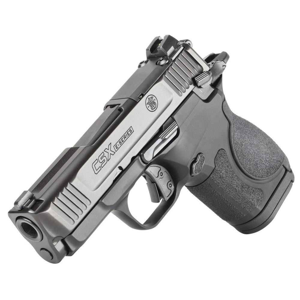 Smith & Wesson S&W CSX E-Series Handgun 9mm Luger 10rd Magazines(2) 3.1" Barrel Thumb Safety Black Slide