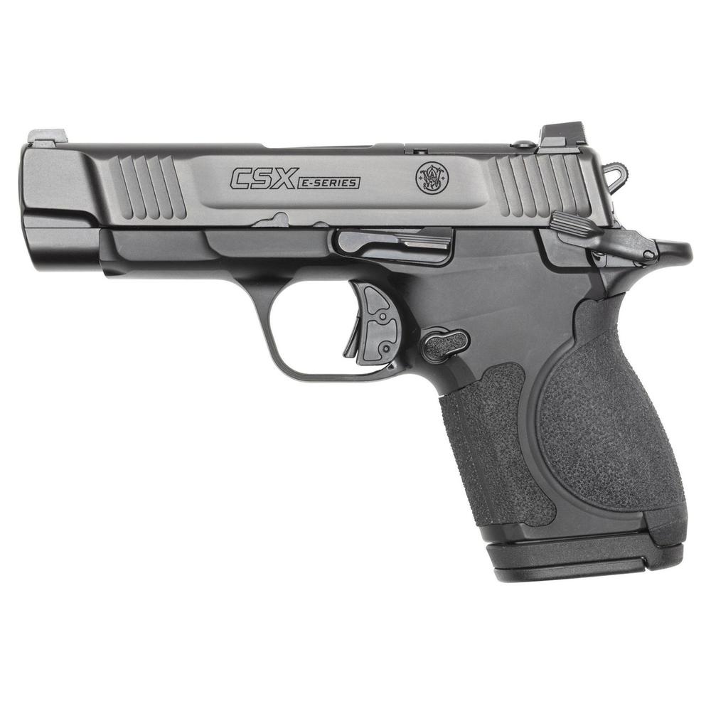 Smith & Wesson S&W CSX E-Series Handgun 9mm Luger 10rd Magazines(2) 3.6" Barrel Thumb Safety Black Slide