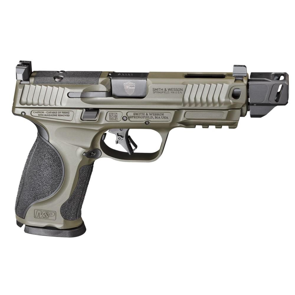 Smith & Wesson Spec Series M&P 9 Metal Handgun 9mm Luger 17rd Magazine 4.8 Barrel OD Green USED