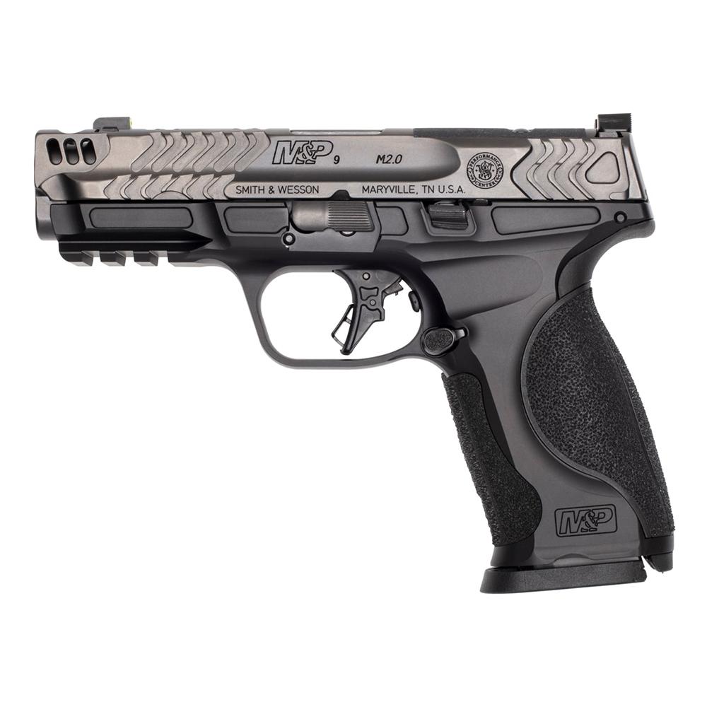 Smith & Wesson S&W PC M&P 9 M2.0 Metal Carry Comp Handgun 9mm Luger 17rd Magazine(2) 4.22" Barrel Optic Ready No…