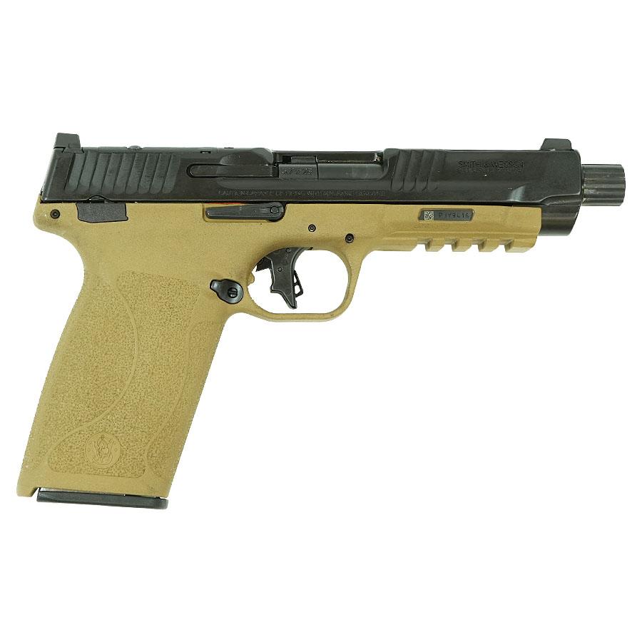 S w m p handgun 5 7x28mm 22rd magazines 1 5in threaded barrel fde