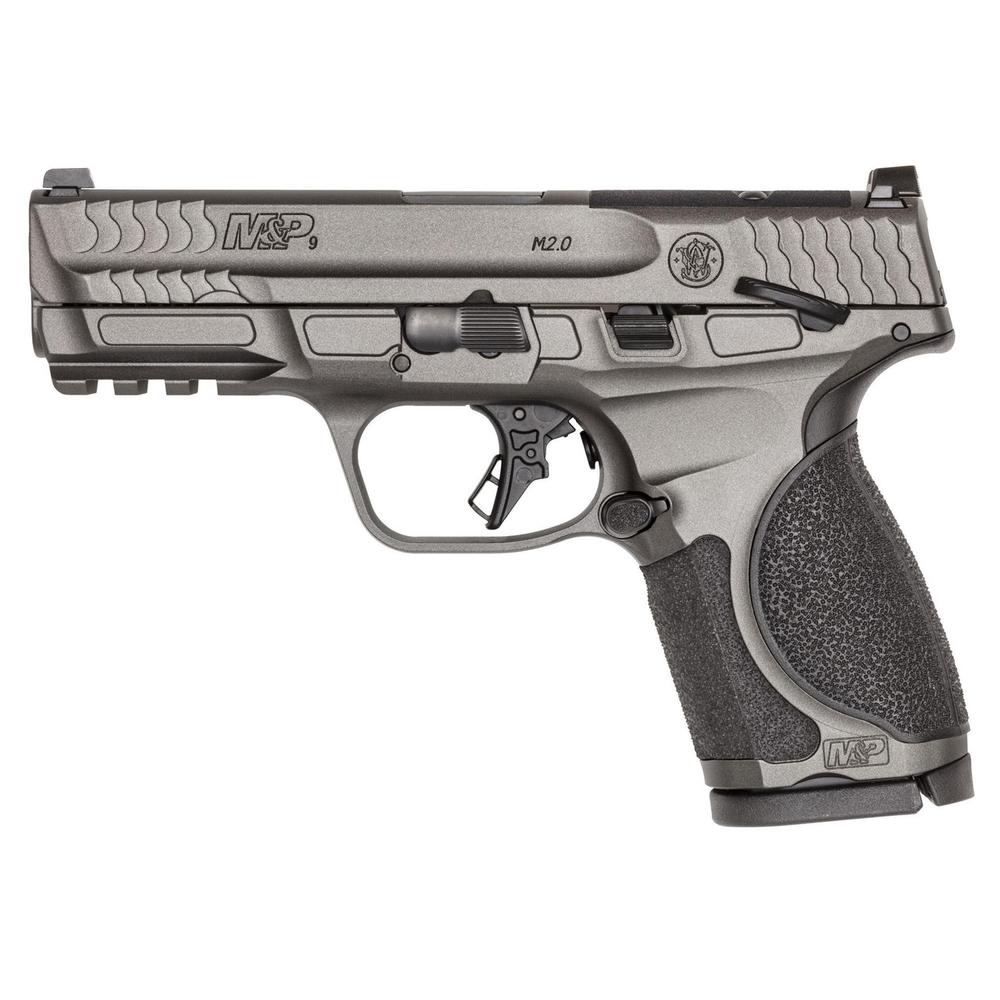 Smith & Wesson S&W M&P 9 M2.0 Metal Compact OR Handgun 9mm Luger 15rd Magazine(2) 4" Barrel Tungsten Gray Cerakote…