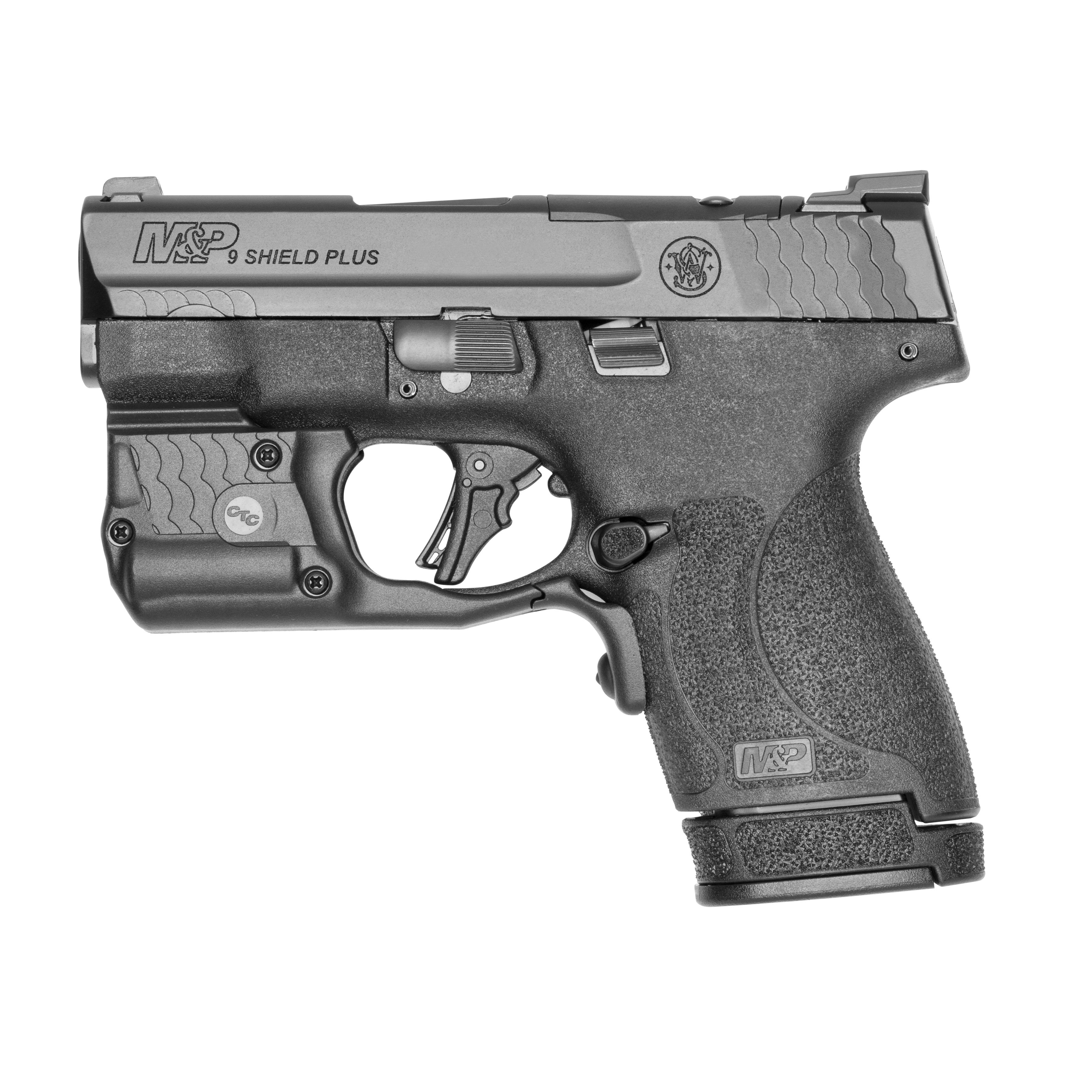 S&W M&P Shield Plus w/Green CT Laserguard Pro Handgun 9mm Luger 10&13rd-img-0