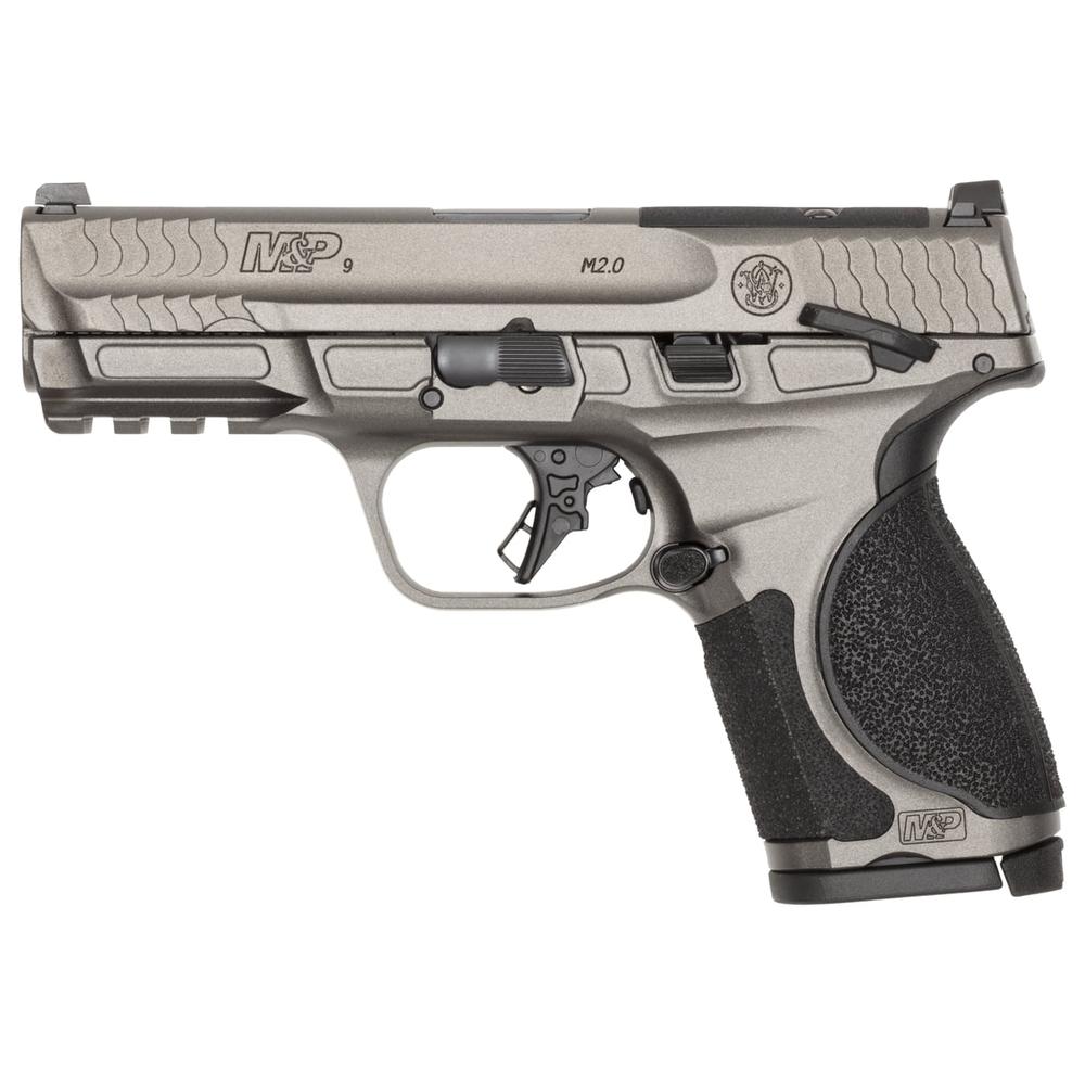 Smith & Wesson S&W M&P9 M2.0 Metal Optic Ready Compact Handgun 9mm Luger 10rd Magazines(2) 4" Barrel Thumb Safety…
